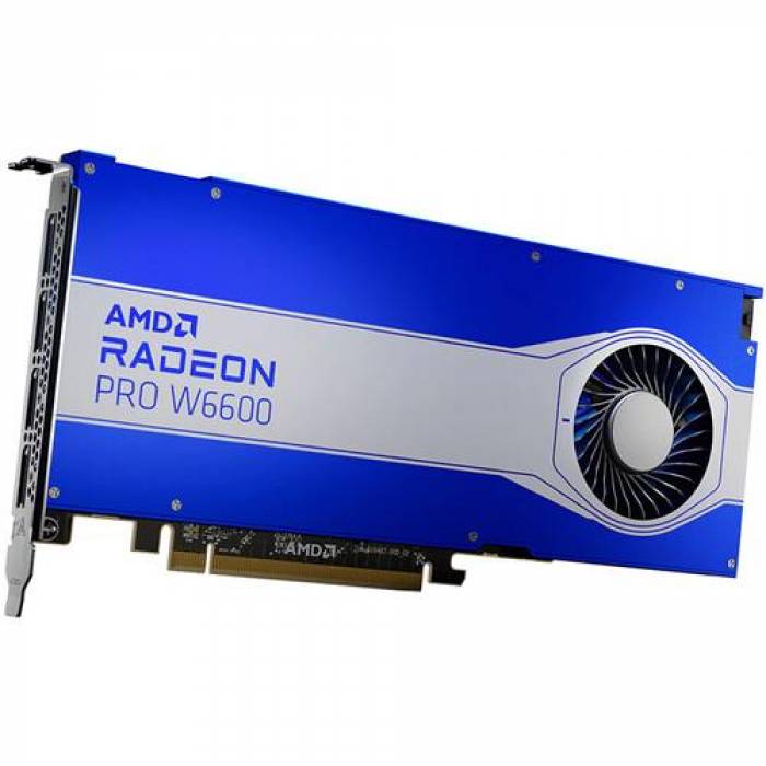 Placa video profesionala AMD Radeon Pro W6600 8GB, GDDR6, 128bit