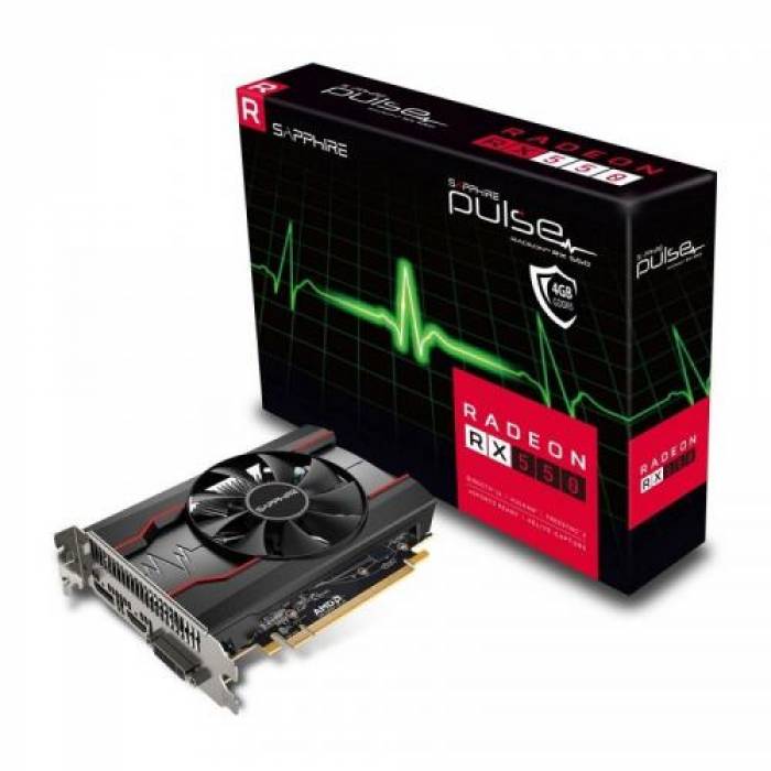 Placa video Sapphire AMD Radeon RX 550 PULSE 4GB, DDR5, 128bit