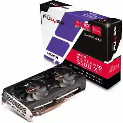 Placa video Sapphire AMD Radeon RX 5500 XT PULSE, 4GB, GDDR6, 128bit