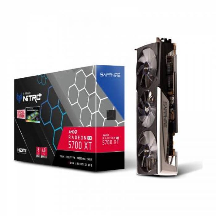 Placa video Sapphire AMD Radeon RX 5700 XT NITRO+ SE, 8GB, GDDR6, 256bit
