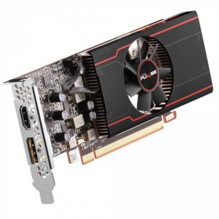 Placa video Sapphire AMD Radeon RX 6400 Pulse 4GB, GDDR6, 64bit, Low Profile