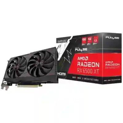 Placa video Sapphire AMD Radeon RX 6500 XT PULSE 4GB, GDDR6, 64bit