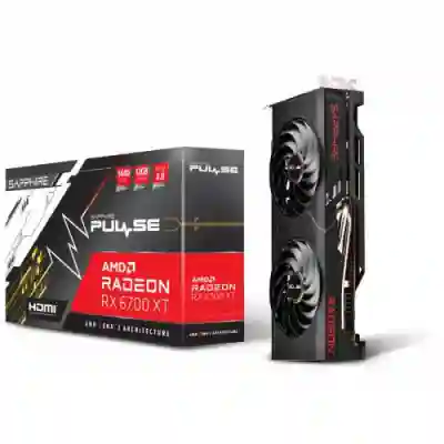 Placa video Sapphire AMD Radeon RX 6700 XT PULSE 12GB, GDDR6, 1‎92bit