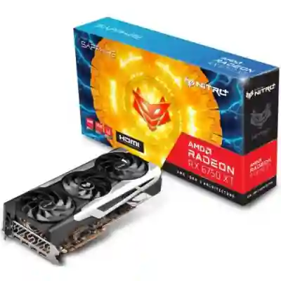 Placa video Sapphire AMD Radeon RX 6750 XT NITRO+ 12GB, GDDR6, 1‎92bit