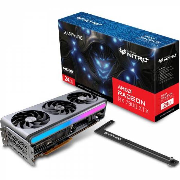 Placa video Sapphire AMD Radeon RX 7900 XTX NITRO+ Vapor-X 24GB, GDDR6, 384bit