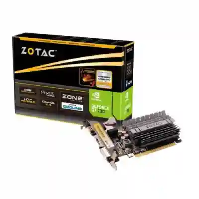 Placa Video Zotac nVidia GeForce GT 730 Zone Edition 2GB, GDDR3, 64bit, Low profile Bracket