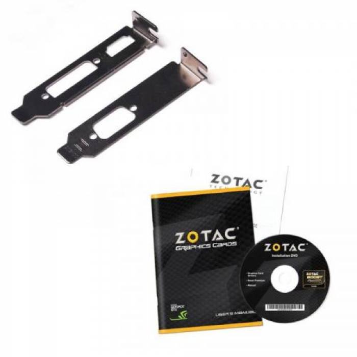 Placa Video Zotac nVidia GeForce GT 730 Zone Edition 2GB, GDDR3, 64bit, Low profile Bracket
