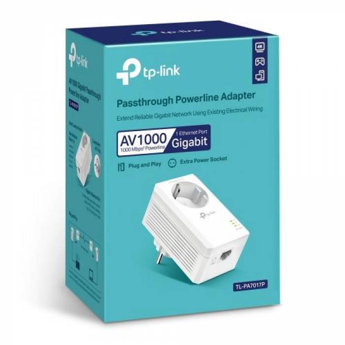 PowerLine TP-Link TL-PA7017P, White