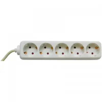 Prelungitor Bachmann B3812525, 5x Schuko, 5m, White