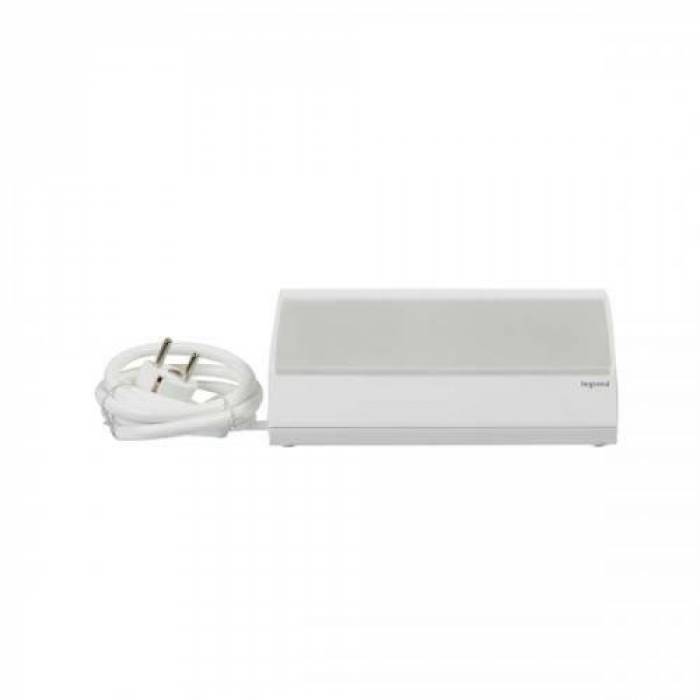 Prelungitor Legrand L694810, 3x Schuko, 1x USB, 1x USB-C, 1.5m, White