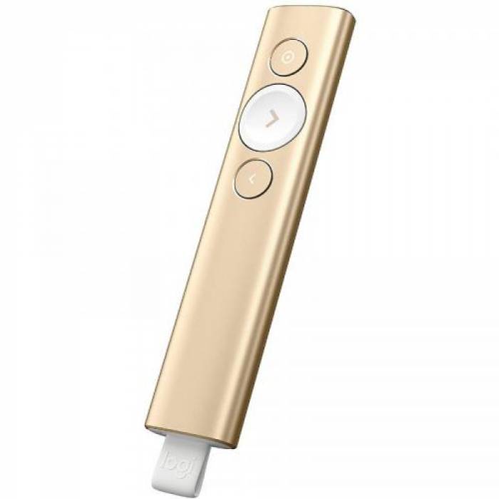 Presenter Logitech Spotlight, Gold