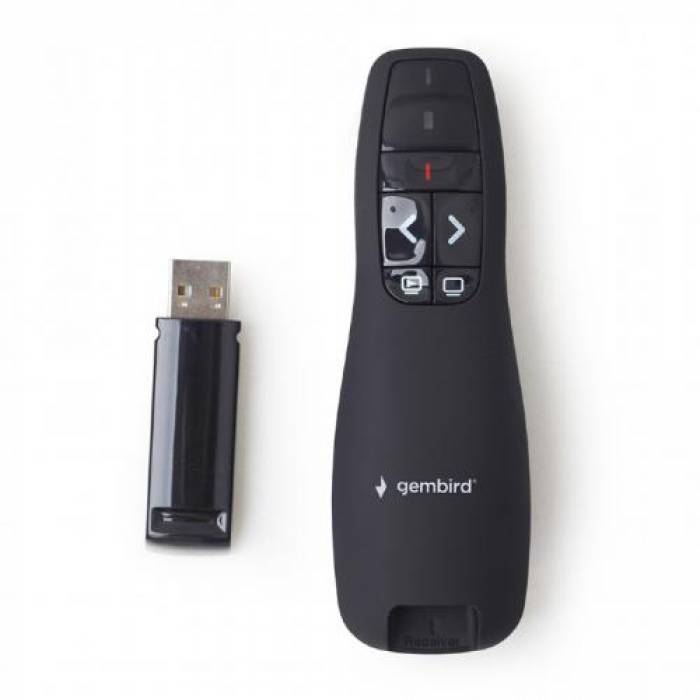 Presenter Wireless Gembird Laser WP-L-02, Black