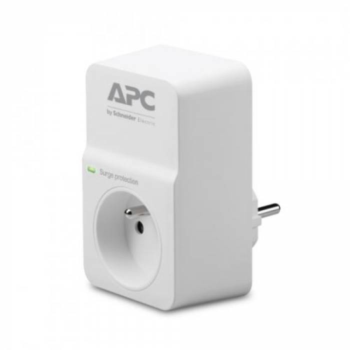 Priza APC PM1W-FR cu protectie, 1x Priza, White