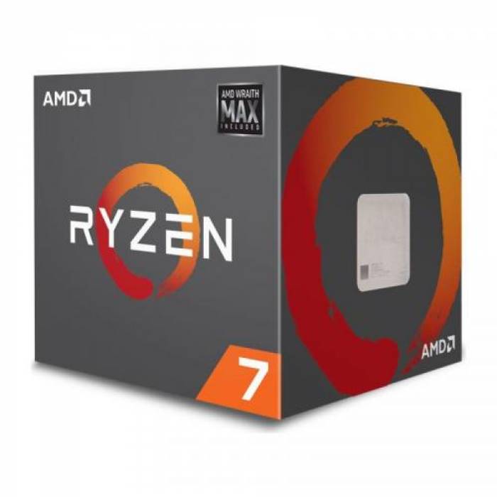 Procesor AMD Ryzen 7 2700 3.2GHz, Socket AM4, Box + Cooler Wraith Max