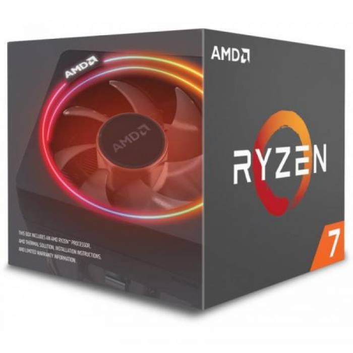 Procesor AMD Ryzen 7 2700X 3.7GHz, Socket AM4, Box