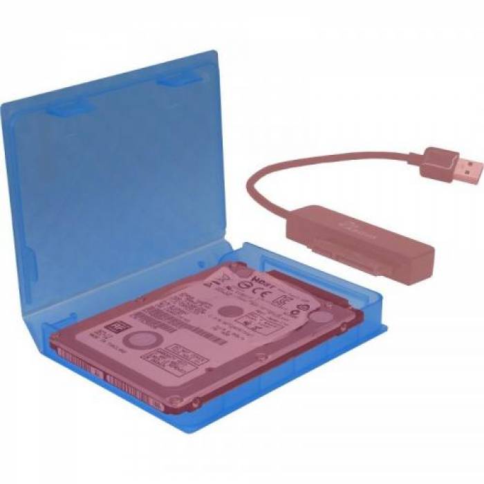 Protectie HDD Inter-Tech KP001A, Blue