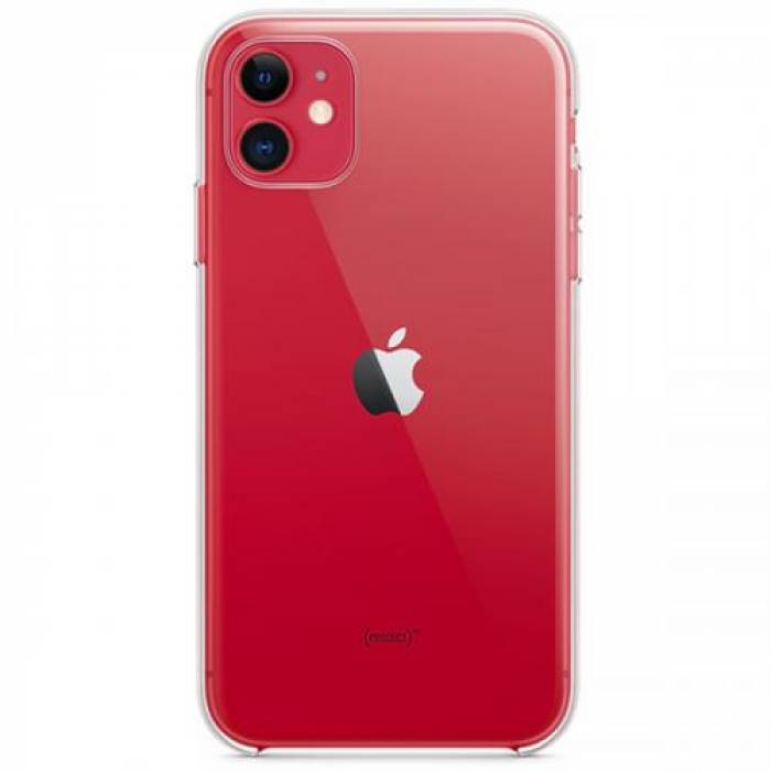 Protectie pentru spate Apple Clear Case pentru iPhone 11, Clear