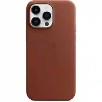 Protectie pentru spate Apple MagSafe Leather pentru Iphone 14 Pro Max, Umber