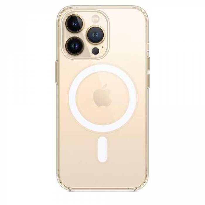 Protectie pentru spate Apple MagSafe Policarbonat pentru iPhone 13 Pro, Transparent 