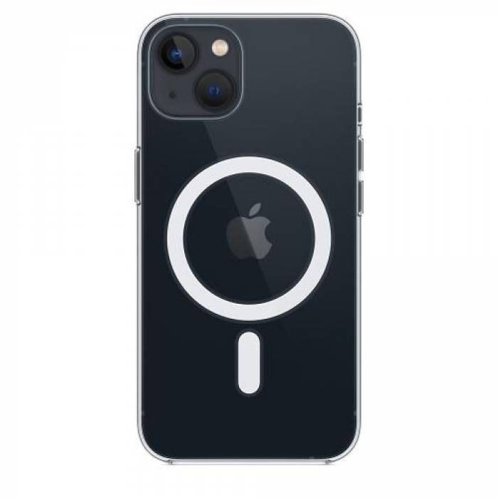 Protectie pentru spate Apple MagSafe Policarbonat pentru iPhone 13, Transparent