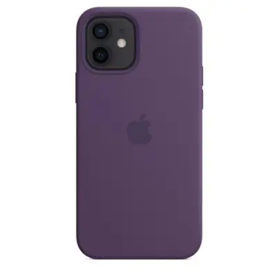 Protectie pentru spate Apple MagSafe Silicone pentru iPhone 12/12 Pro, Amethist