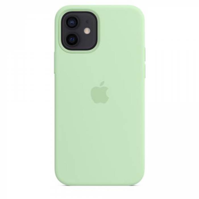 Protectie pentru spate Apple MagSafe Silicone pentru iPhone 12/12 Pro, Pistachio