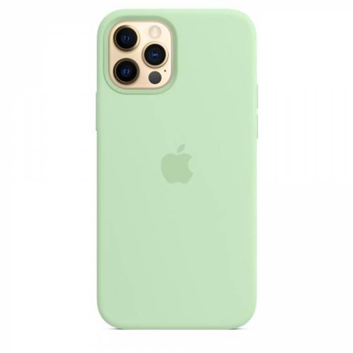 Protectie pentru spate Apple MagSafe Silicone pentru iPhone 12/12 Pro, Pistachio