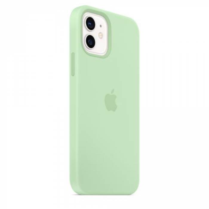 Protectie pentru spate Apple MagSafe Silicone pentru iPhone 12/12 Pro, Pistachio