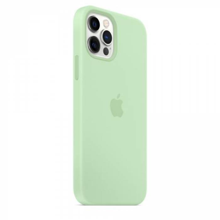 Protectie pentru spate Apple MagSafe Silicone pentru iPhone 12/12 Pro, Pistachio