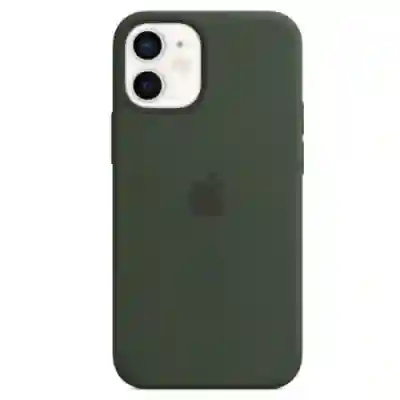 Protectie pentru spate Apple MagSafe Silicone pentru iPhone 12 mini, Cypruss Green