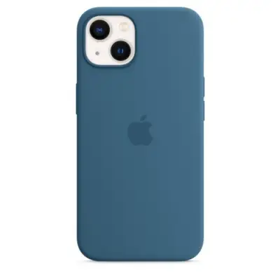 Protectie pentru spate Apple MagSafe Silicone pentru Iphone 13, Blue Jay