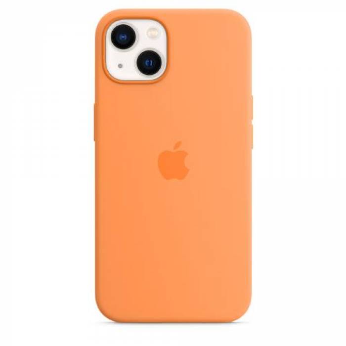  Protectie pentru spate Apple MagSafe Silicone pentru Iphone 13, Marigold