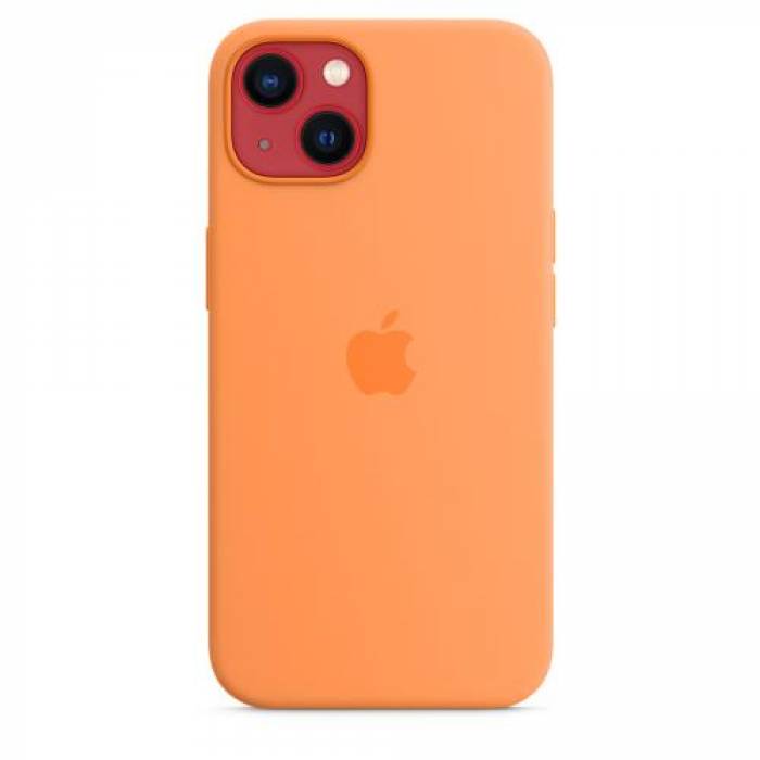  Protectie pentru spate Apple MagSafe Silicone pentru Iphone 13, Marigold