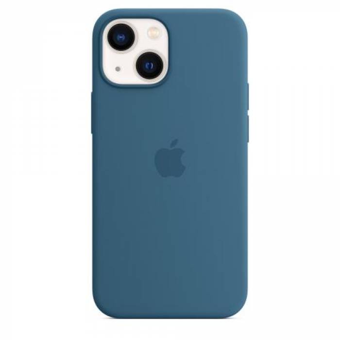 Protectie pentru spate Apple MagSafe Silicone pentru Iphone 13 Mini, Blue Jay