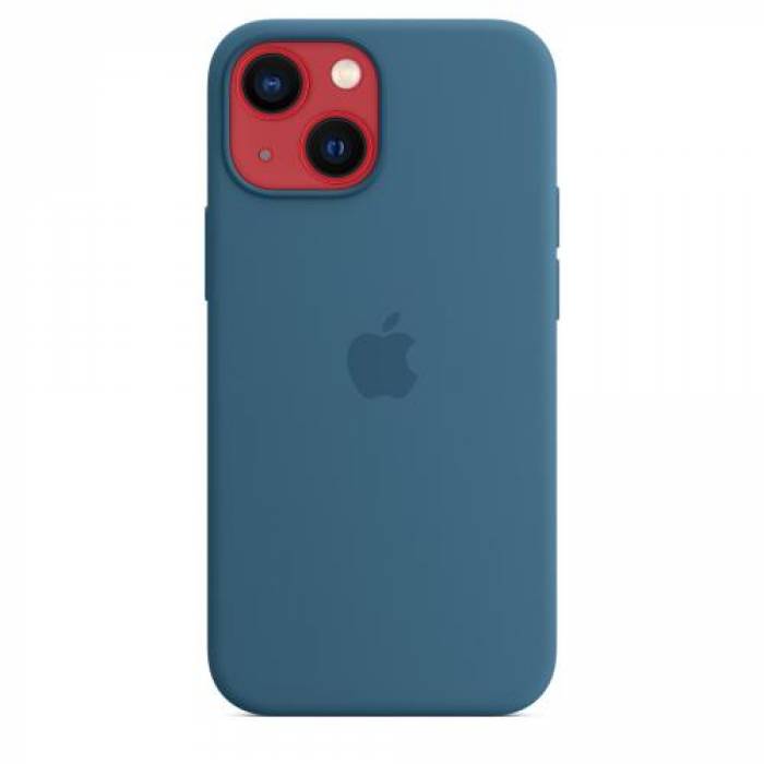 Protectie pentru spate Apple MagSafe Silicone pentru Iphone 13 Mini, Blue Jay