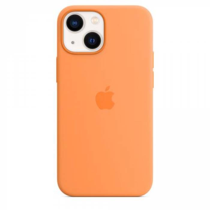 Protectie pentru spate Apple MagSafe Silicone pentru Iphone 13 Mini, Marigold