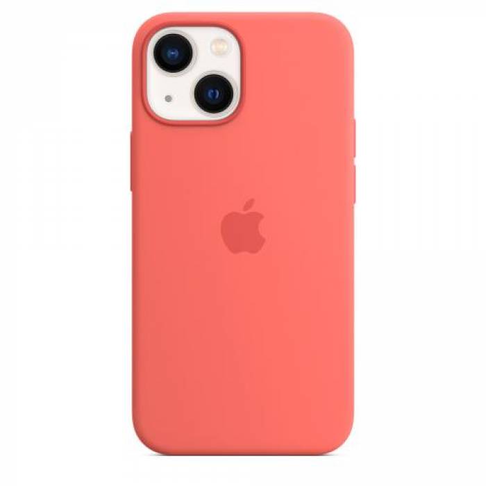 Protectie pentru spate Apple MagSafe Silicone pentru Iphone 13 Mini, Pink Pomelo