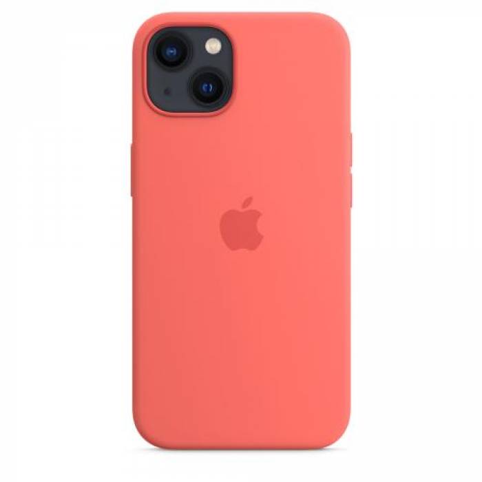  Protectie pentru spate Apple MagSafe Silicone pentru Iphone 13, Pink Pomelo
