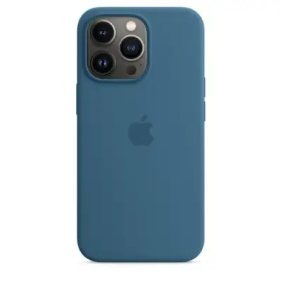 Protectie pentru spate Apple MagSafe Silicone pentru Iphone 13 Pro, Blue Jay