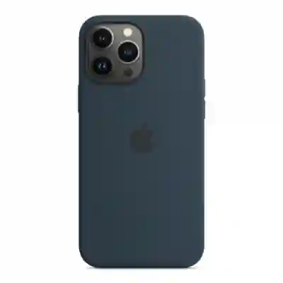 Protectie pentru spate Apple MagSafe Silicone pentru Iphone 13 Pro Max, Abyss Blue