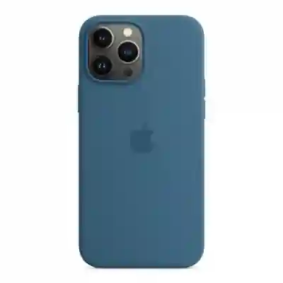 Protectie pentru spate Apple MagSafe Silicone pentru Iphone 13 Pro Max, Blue Jay
