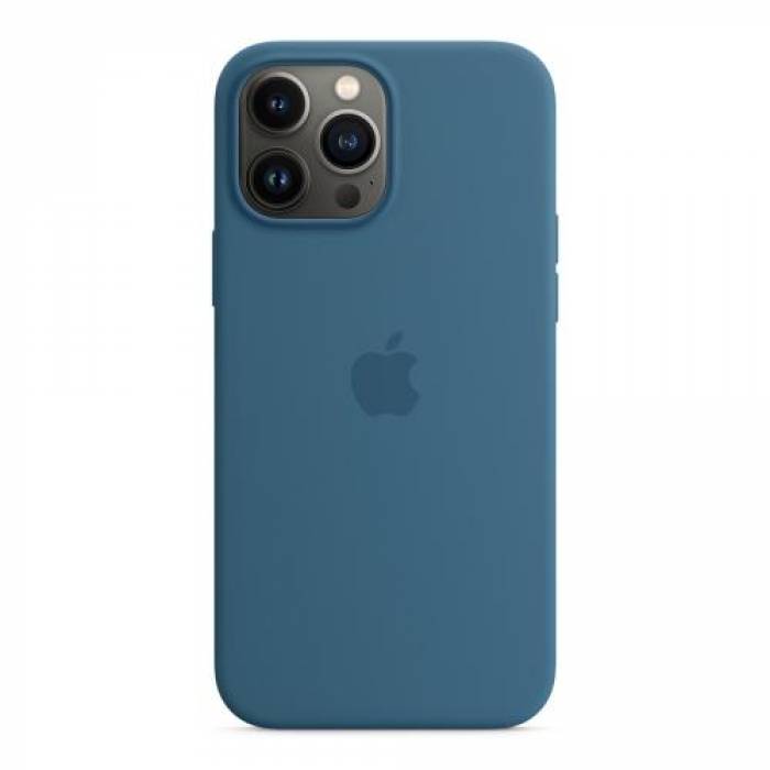 Protectie pentru spate Apple MagSafe Silicone pentru Iphone 13 Pro Max, Blue Jay