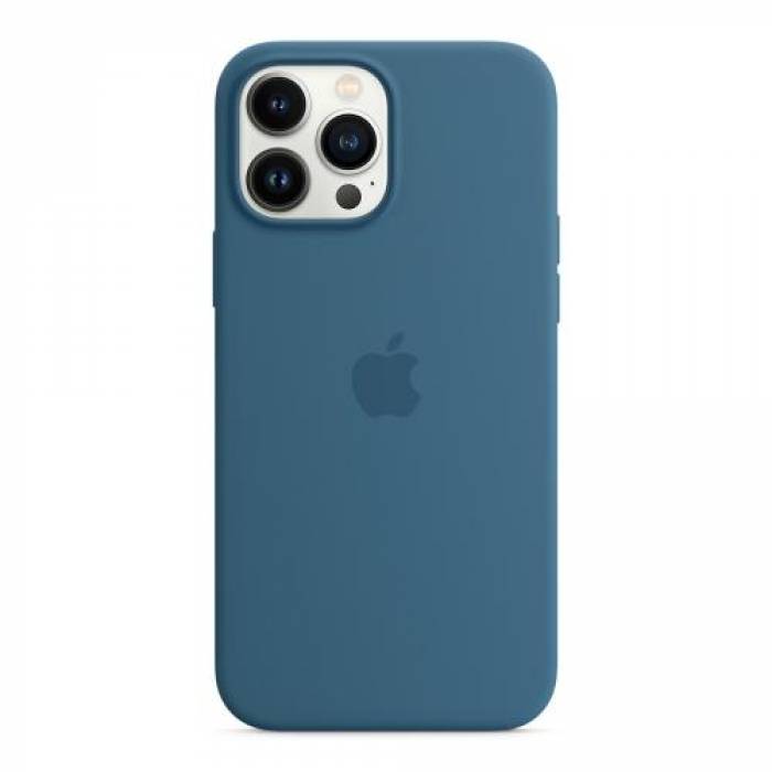 Protectie pentru spate Apple MagSafe Silicone pentru Iphone 13 Pro Max, Blue Jay