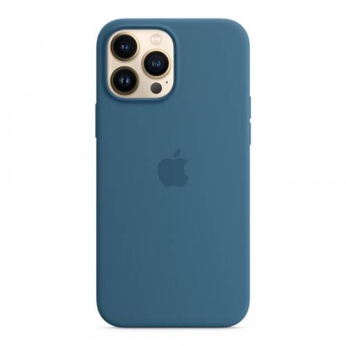 Protectie pentru spate Apple MagSafe Silicone pentru Iphone 13 Pro Max, Blue Jay