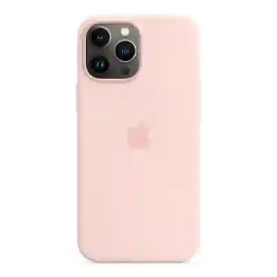 Protectie pentru spate Apple MagSafe Silicone pentru Iphone 13 Pro Max, Chalk Pink