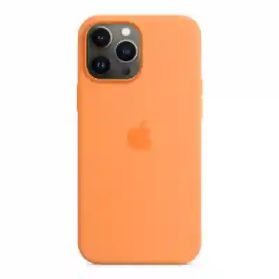 Protectie pentru spate Apple MagSafe Silicone pentru Iphone 13 Pro Max, Marigold