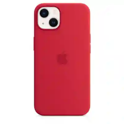  Protectie pentru spate Apple MagSafe Silicone pentru Iphone 13, Red