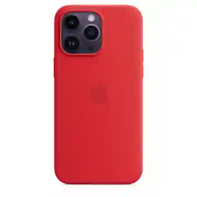 Protectie pentru spate Apple MagSafe Silicone pentru Iphone 14 Pro Max, Red