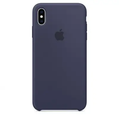 Protectie pentru spate Apple Silicon pentru iPhone XS Max, Midnight Blue