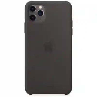 Protectie pentru spate Apple Silicone Case pentru iPhone 11 Pro, Black